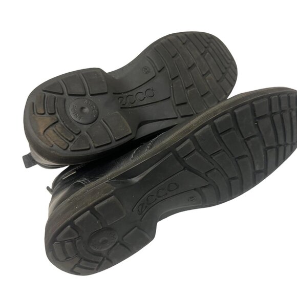 Ecco Men's Turn GTX Black Leather &‎ GorTex Tie Chukka Boots Size 13 - Picture 6 of 7